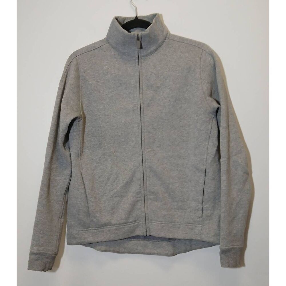 Lululemon women size 4 full zip cotton cooling jacket gray